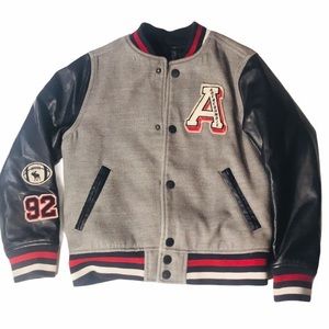 Abercrombie kids letterman jacket